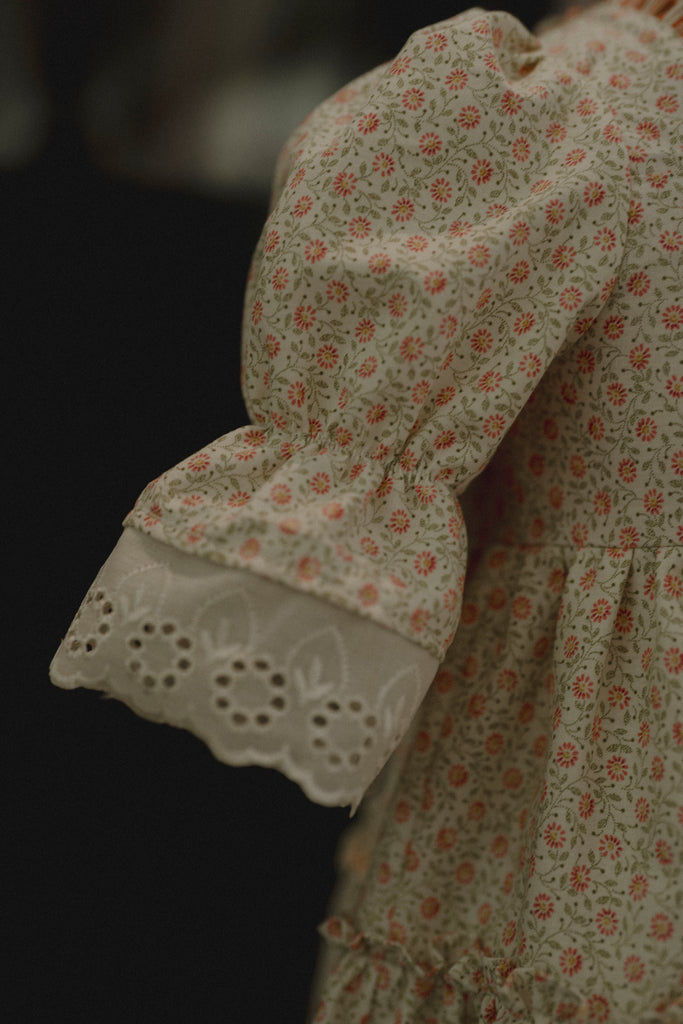Spring Flower Vintage Princess Dress (5-6yo)