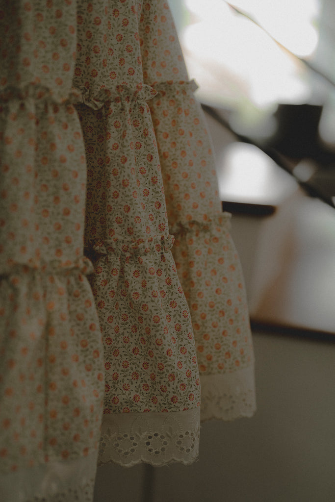 Spring Flower Vintage Princess Dress (5-6yo)