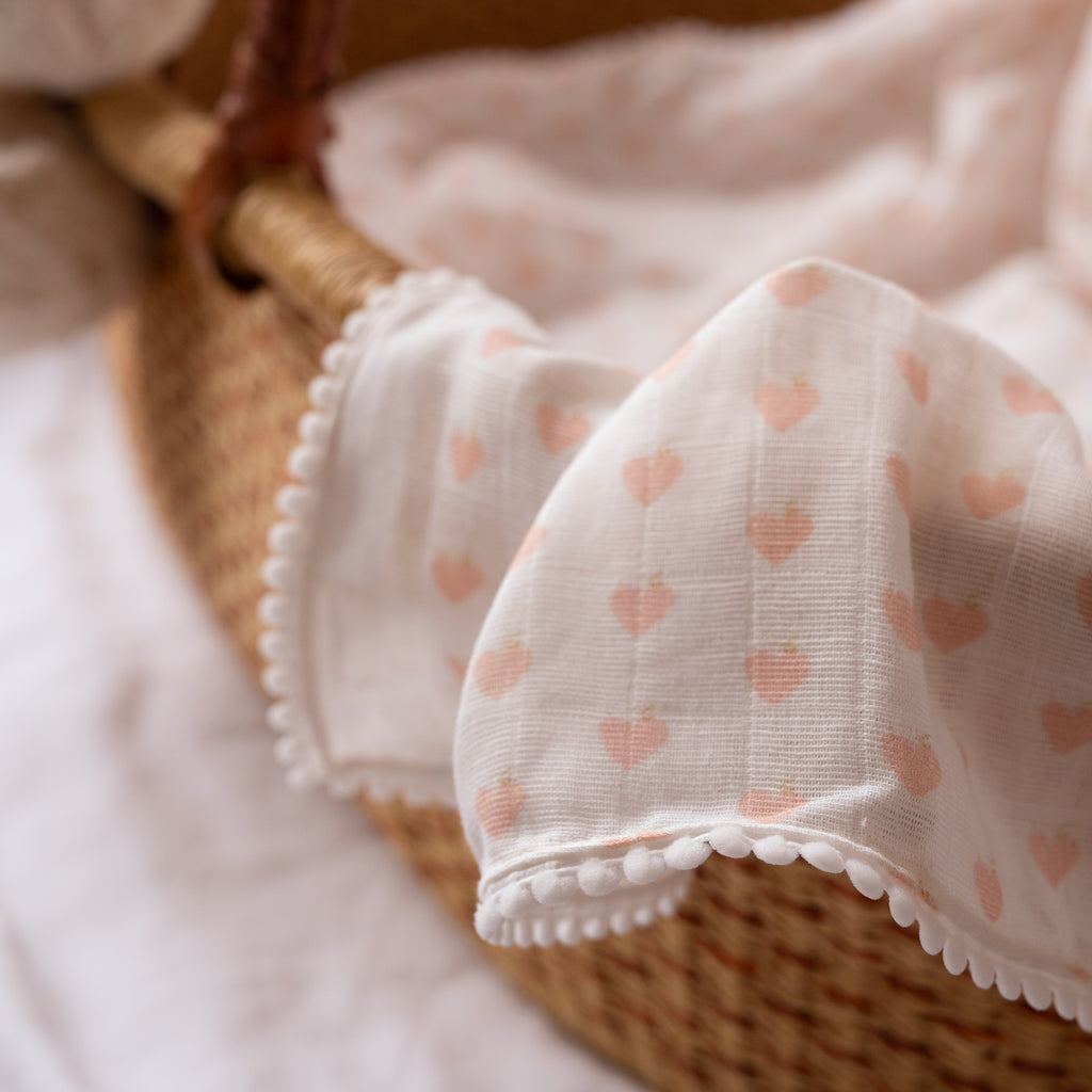 BABY SWADDLE/BLANKET | Sweet Hearts