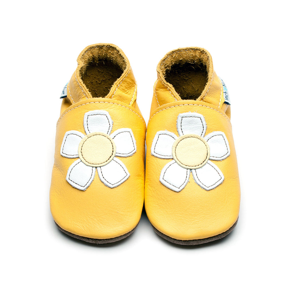 Yellow Geranium Soft Leather Shoes