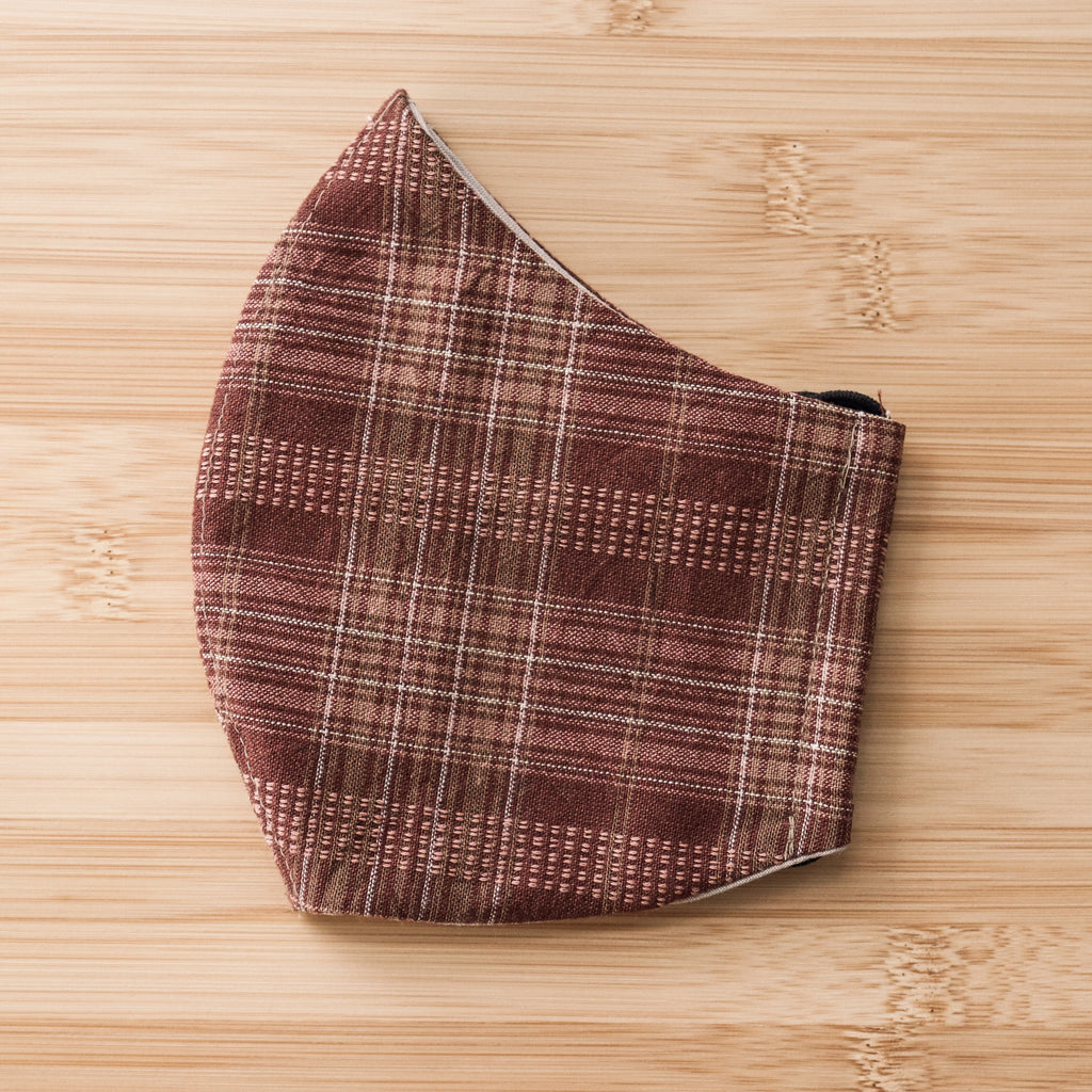 Sustainable Mask for Adult (Men) ~ English Red Checked