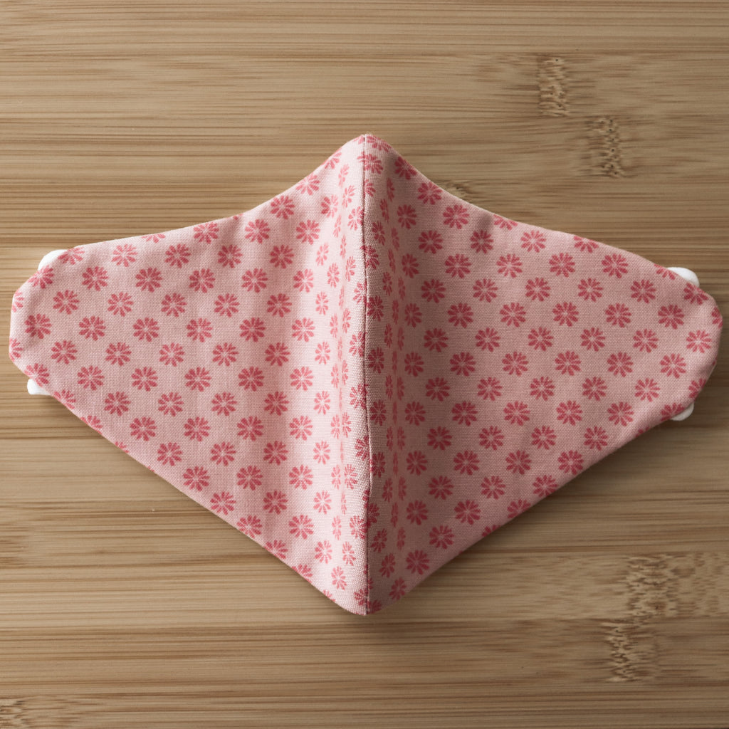 Sustainable Mask for Kids (Girls) ~ *LIBERTY* Pink Floral Linen