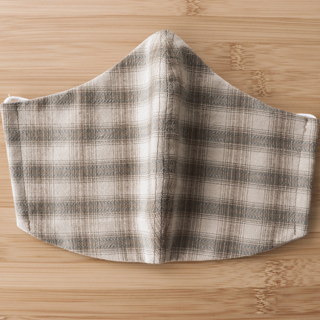 Sustainable Mask for Adult (Men) ~ English Grey Hound Checked