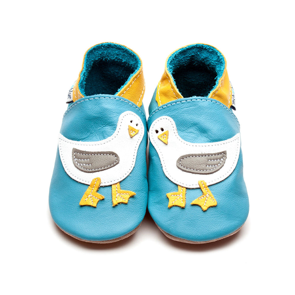 Seagull Turquoise Soft Leather Shoes